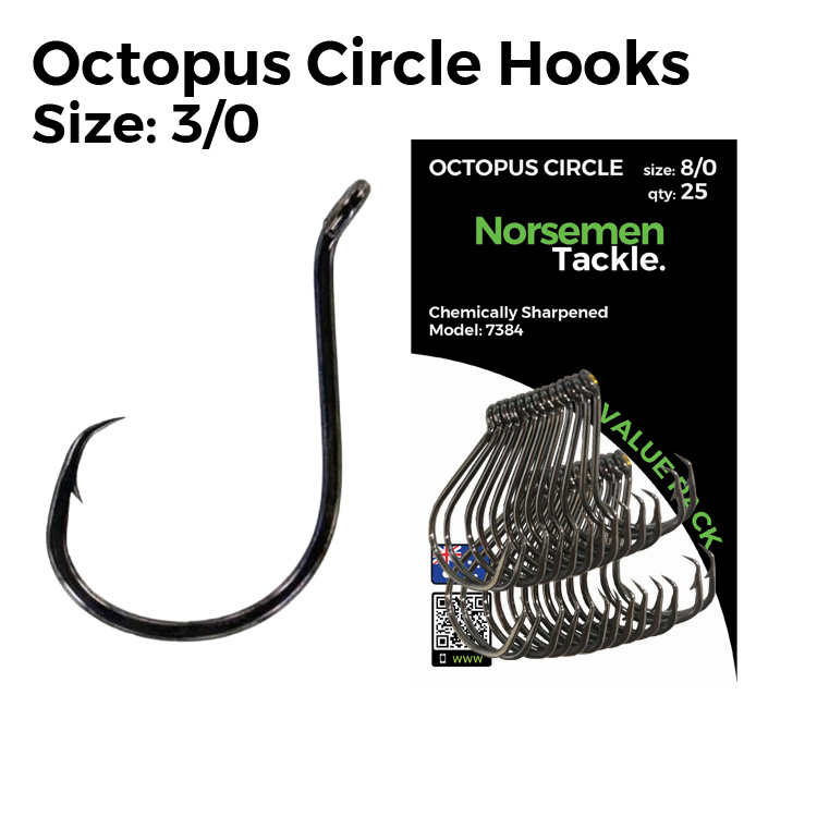Octopus Circle Hooks #3/0 - Norsemen Tackle